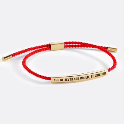 She Believed She Could, Do She Did Inspire Bracelet