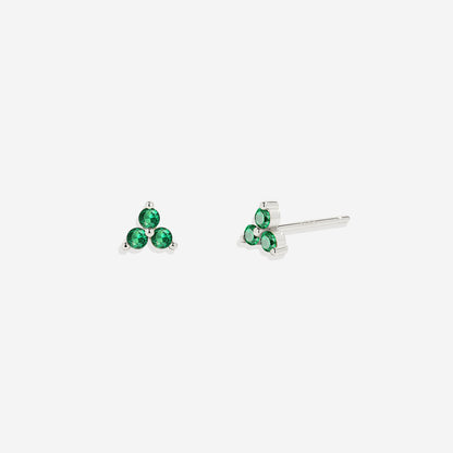 Trinity Birthstone Earrings