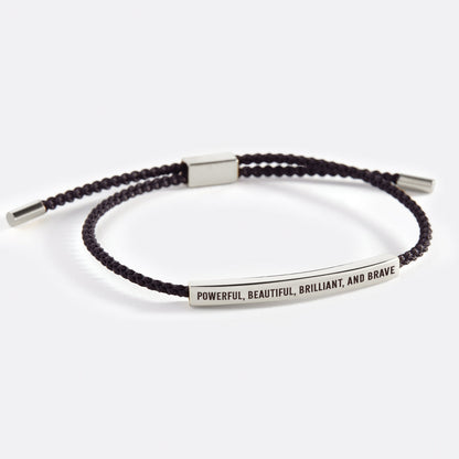 Powerful, Beautiful, Brilliant, and Brave Inspire Bracelet
