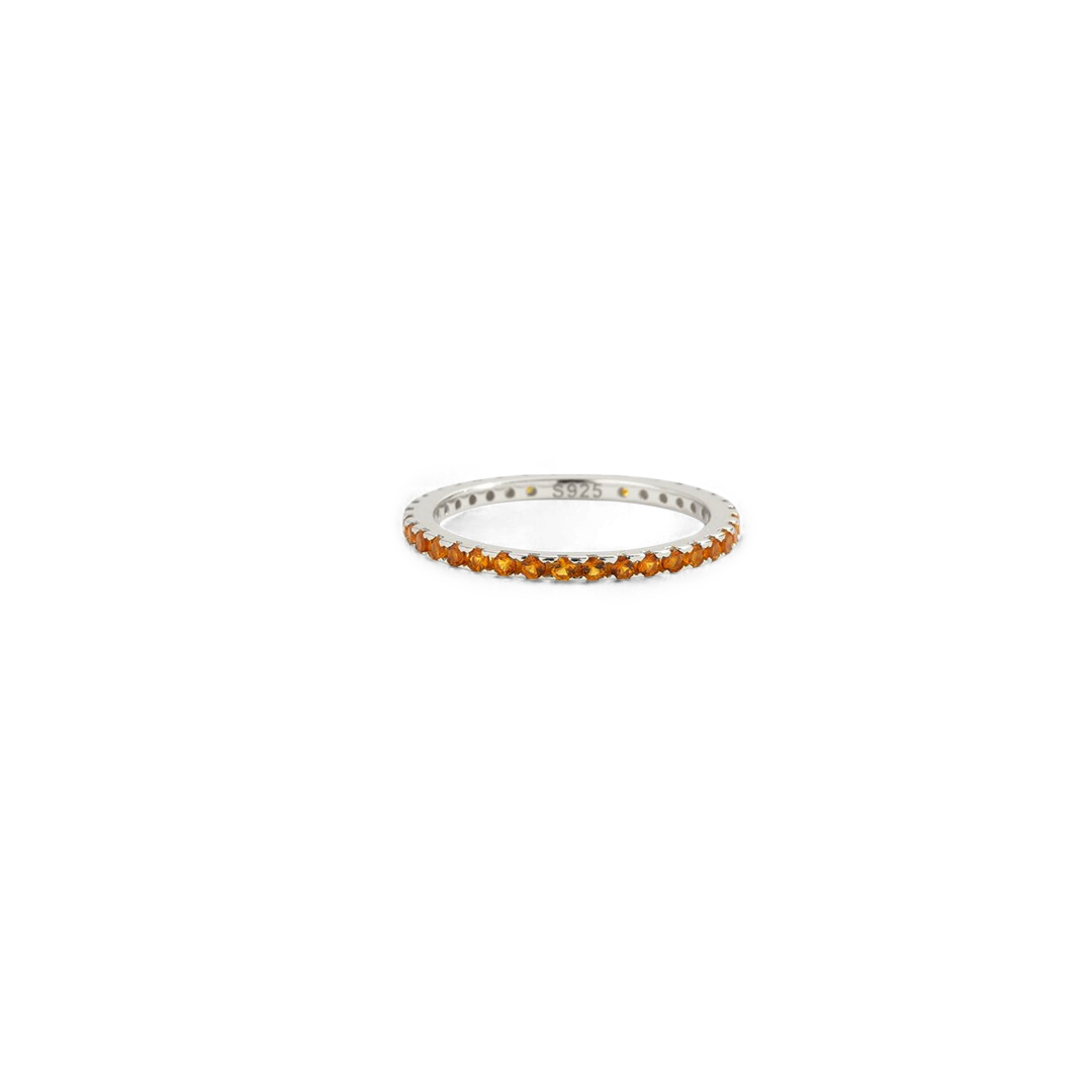 Birthstone Eternity Stacking Ring