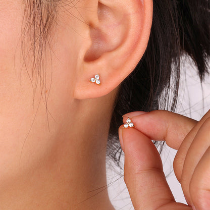 Trinity Birthstone Earrings