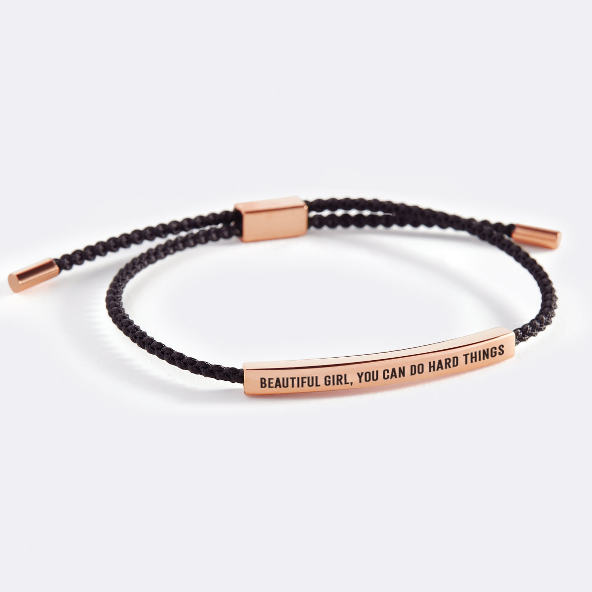 Beautiful Girl, You Can Do Hard Things Inspire Bracelet
