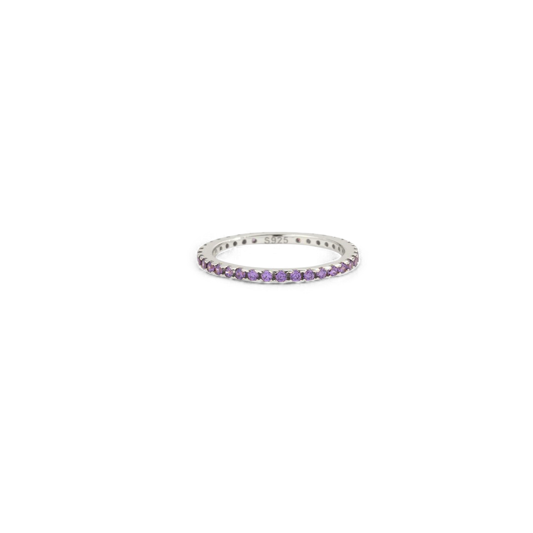 Birthstone Eternity Stacking Ring