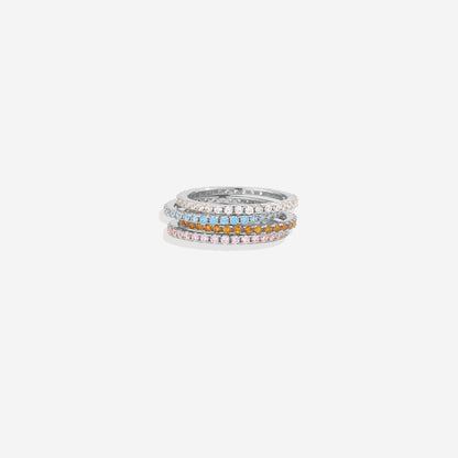 Birthstone Eternity Stacking Ring