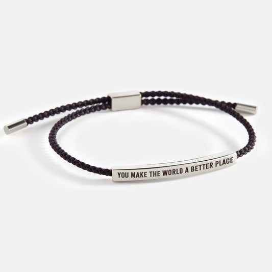 You Make The World A Better Place Inspire Bracelet
