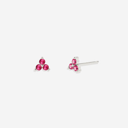Trinity Birthstone Earrings