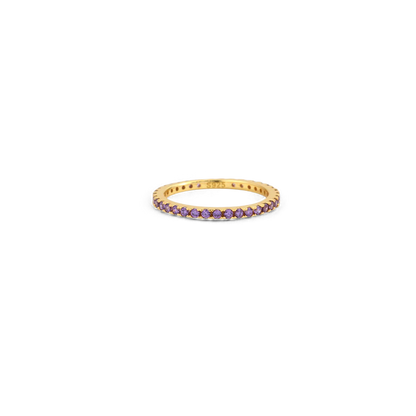 Birthstone Eternity Stacking Ring