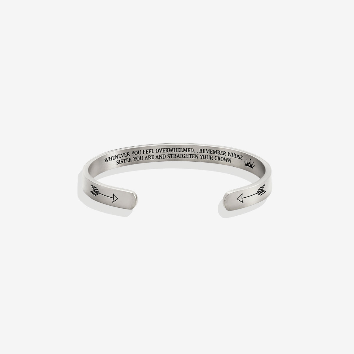 Remember Who You Are and Straighten Your Crown Personalizable Cuff Bracelet