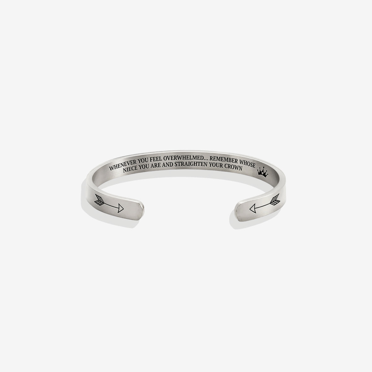 Remember Who You Are and Straighten Your Crown Personalizable Cuff Bracelet