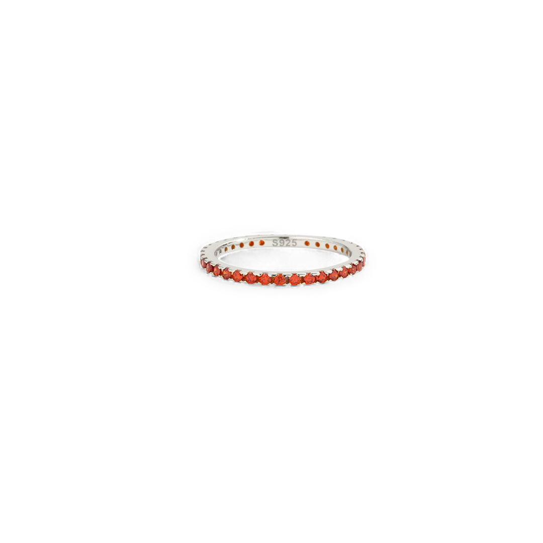 Birthstone Eternity Stacking Ring