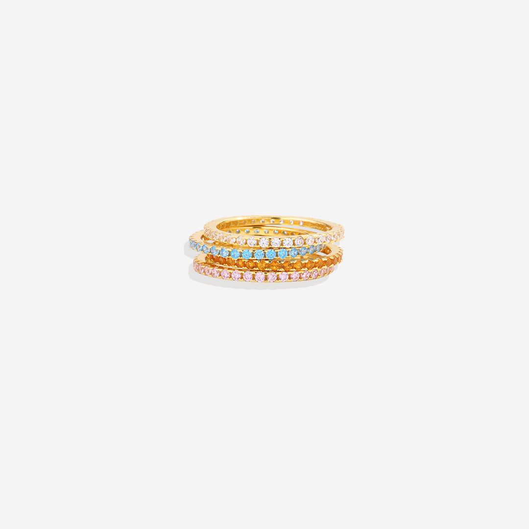 Birthstone Eternity Stacking Ring