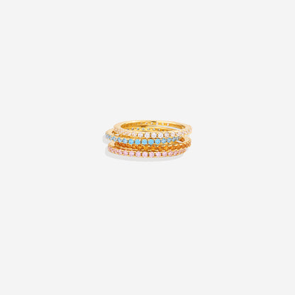 Birthstone Eternity Stacking Ring