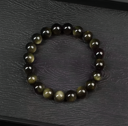 Luck Wealth Golden Obsidian Bracelet