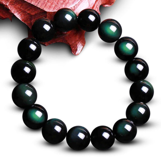 Green Eye Obsidian Healing Bracelet