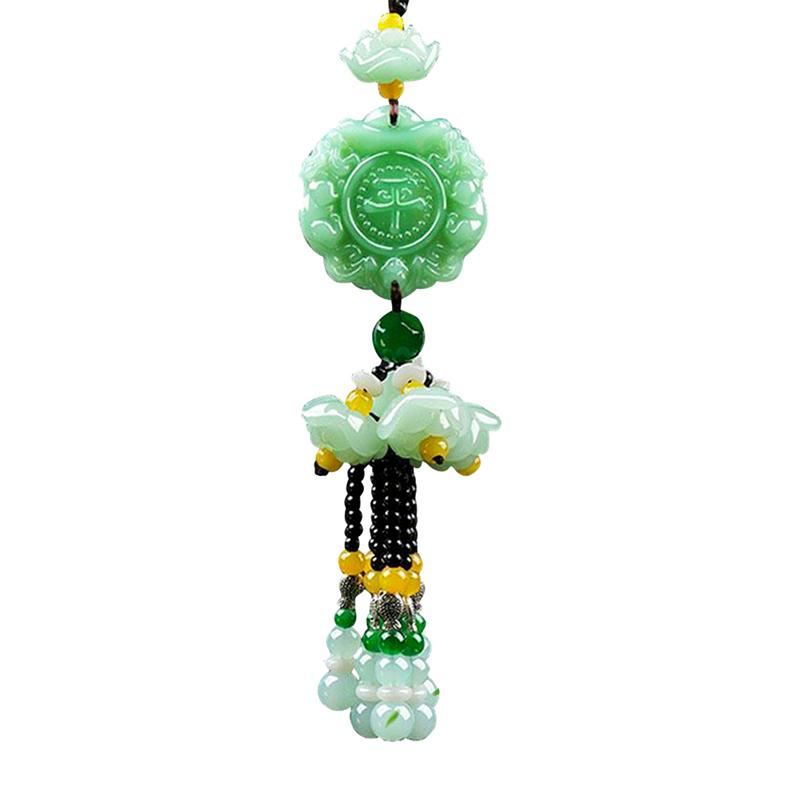 Green Jade Car Hanging Charm