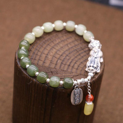 Green Jade Pixiu Fortune Bracelet