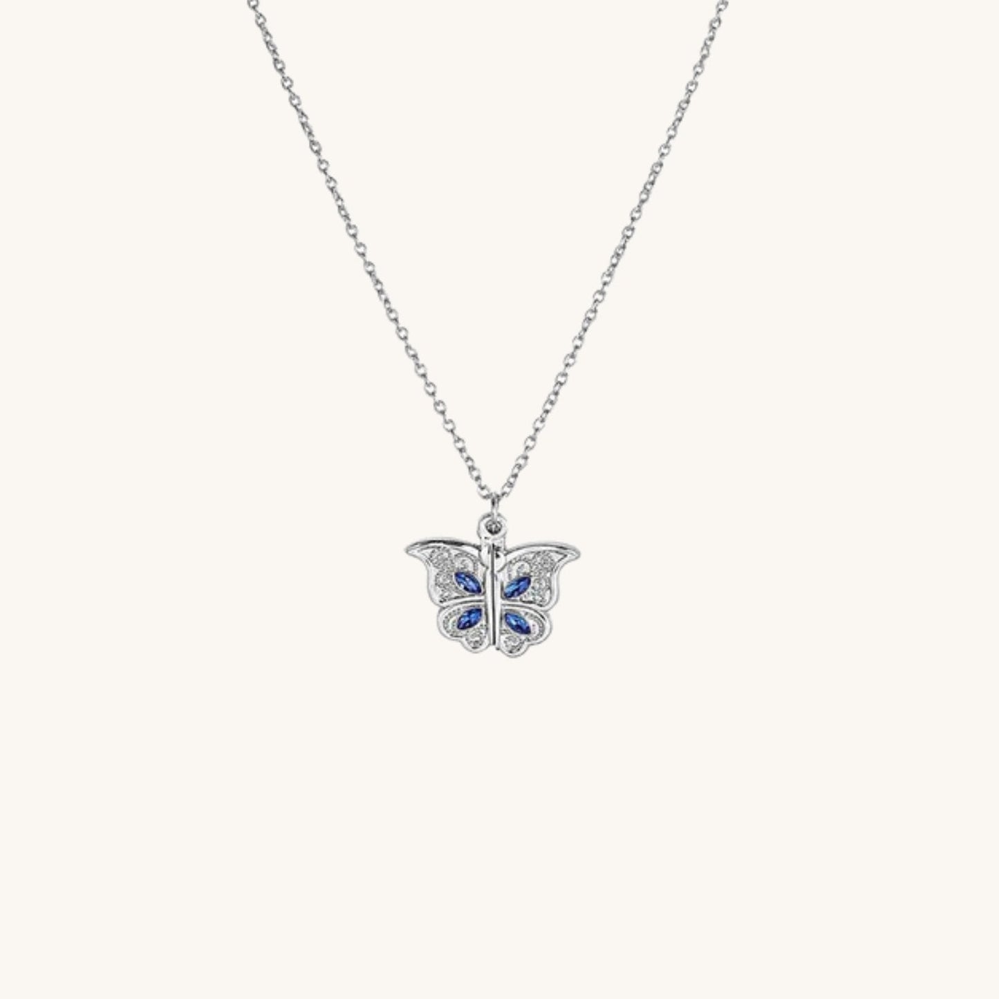 Hidden Heart Butterfly Pendant