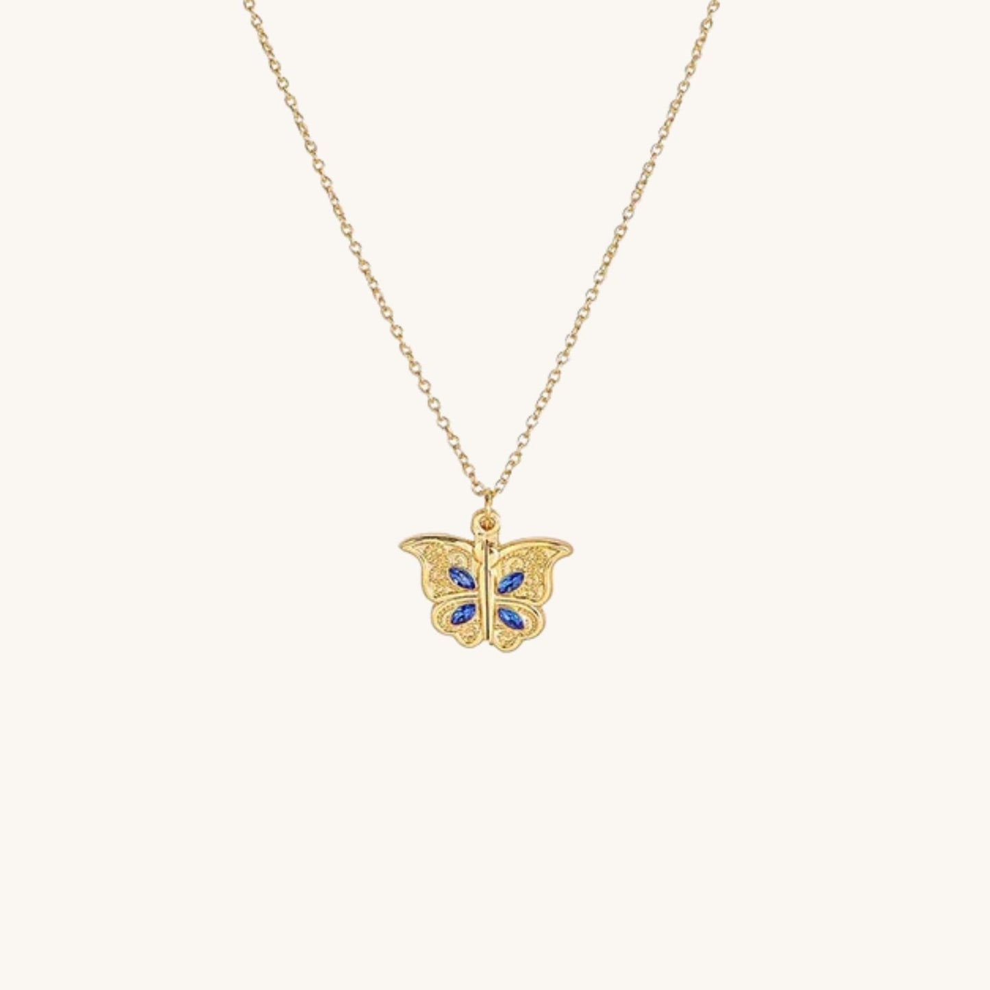 Hidden Heart Butterfly Pendant