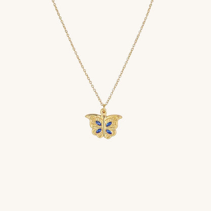 Hidden Heart Butterfly Pendant