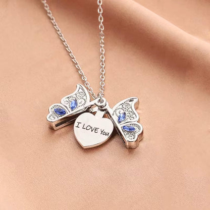 Hidden Heart Butterfly Pendant
