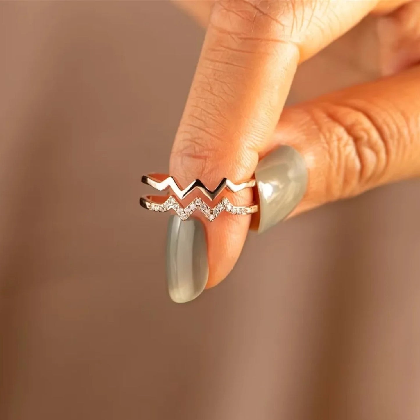 Highs and Lows Double Ring
