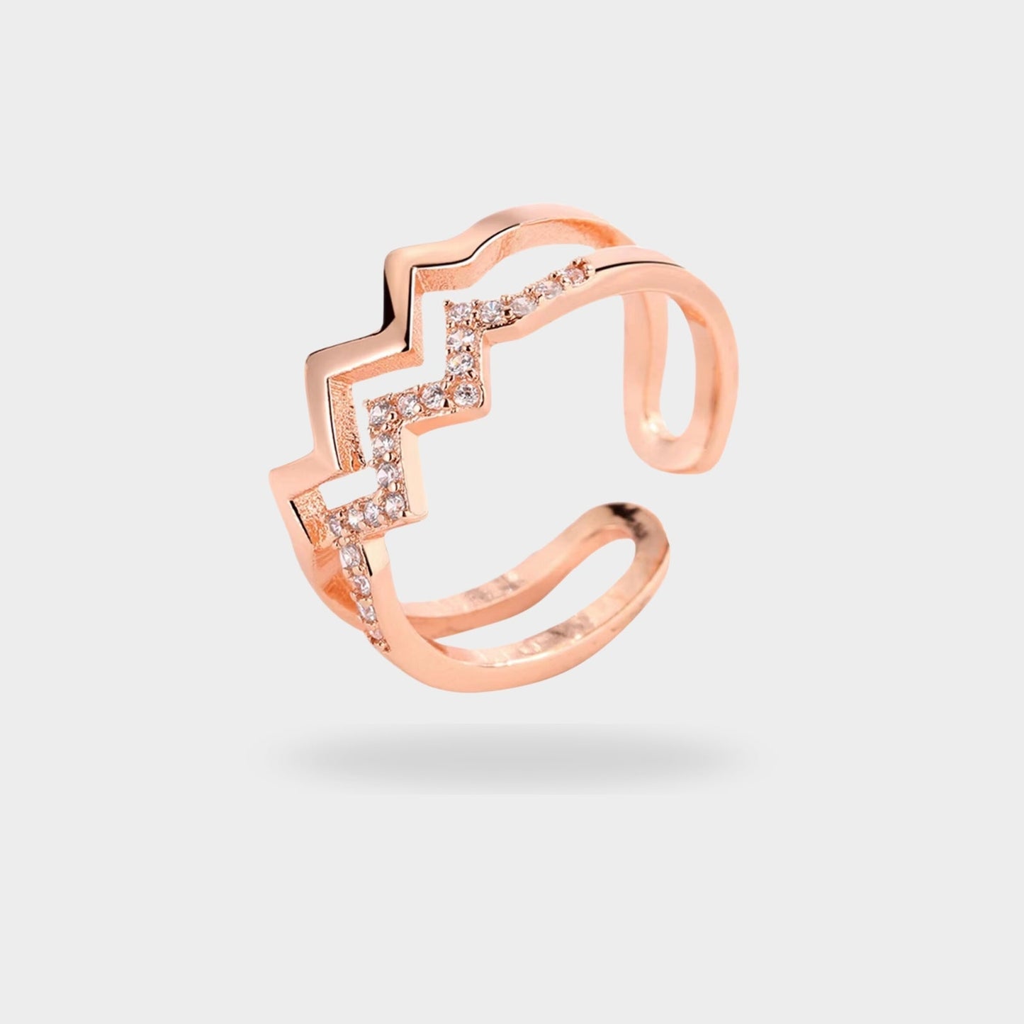 Highs and Lows Double Ring