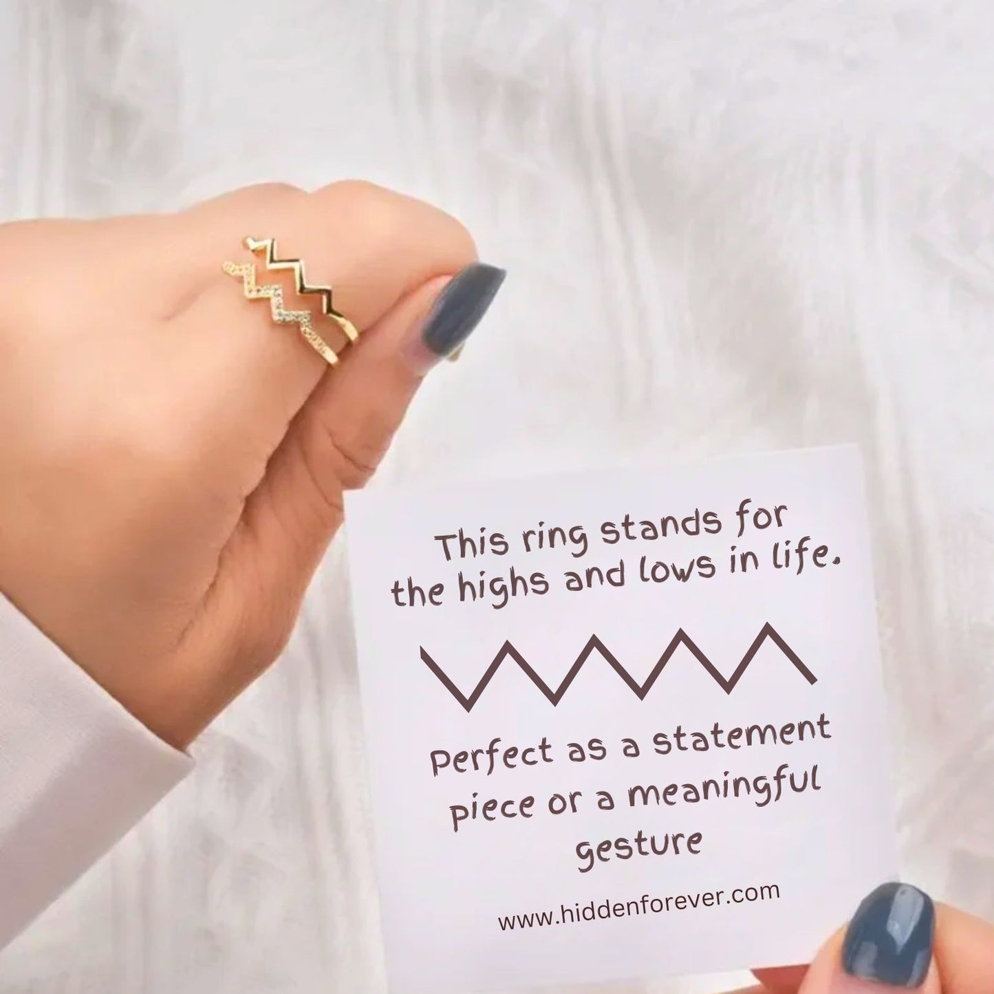 Highs and Lows Double Ring