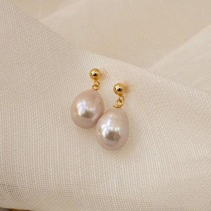 Pendientes de perlas barrocas