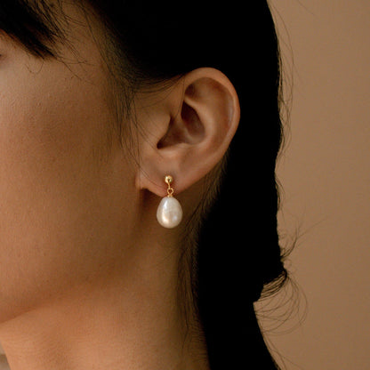 Pendientes de perlas barrocas