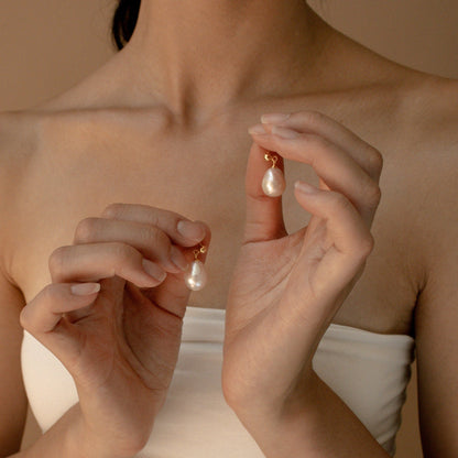 Pendientes de perlas barrocas