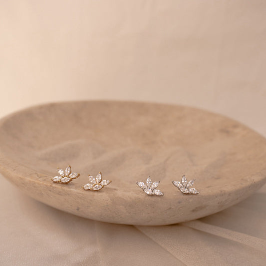 Pendientes de diamantes marquesa 
