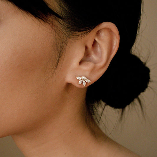 Pendientes de diamantes marquesa 