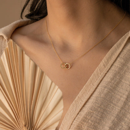Collar de eternidad Sol y Luna
