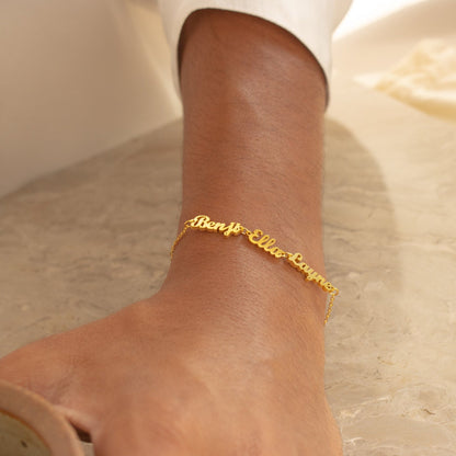 Pulsera con varios nombres de Londres