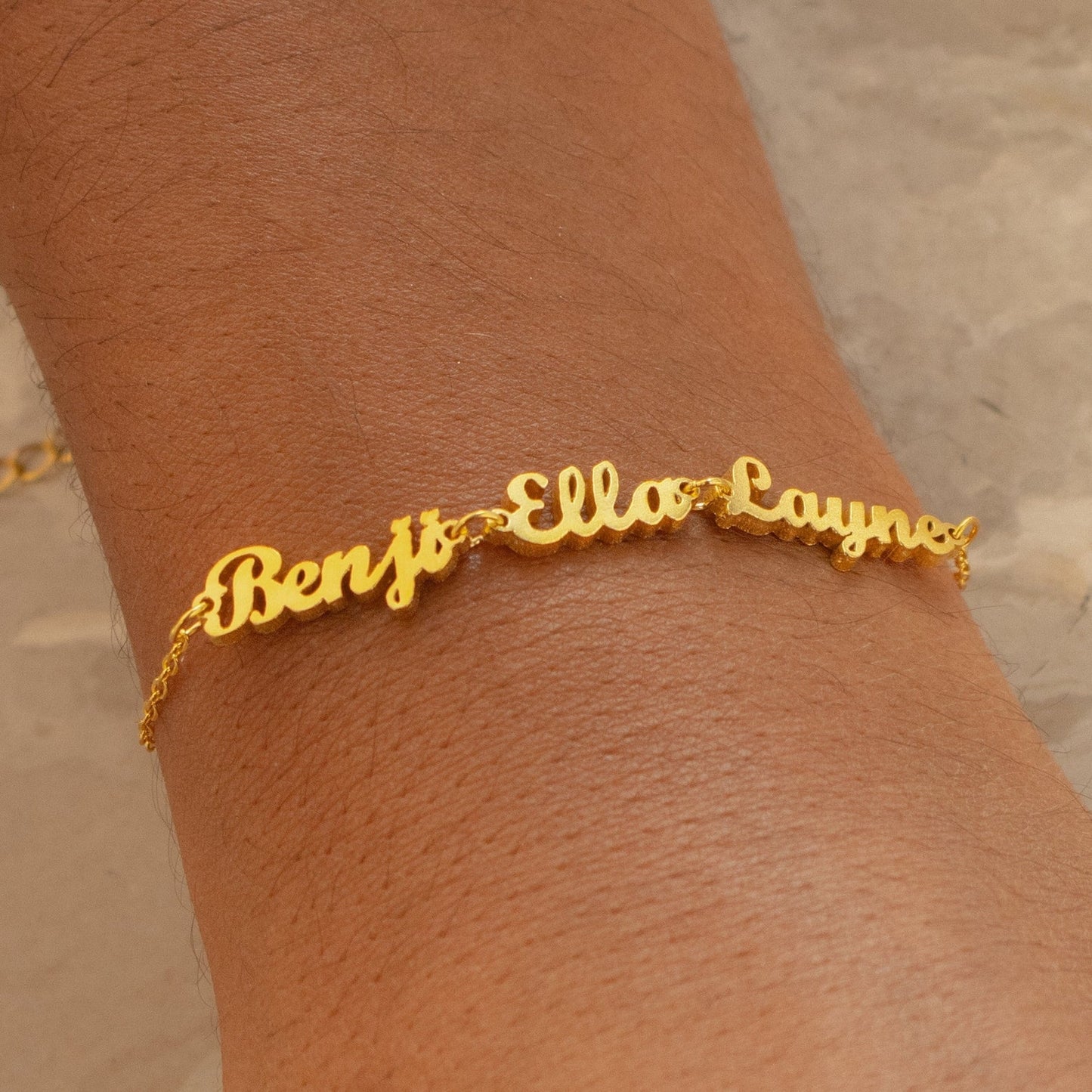 Pulsera con varios nombres de Londres