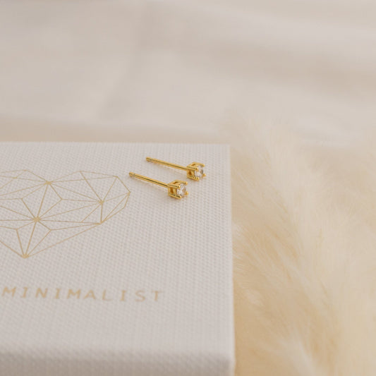 Pendientes de diamantes pequeños Booker