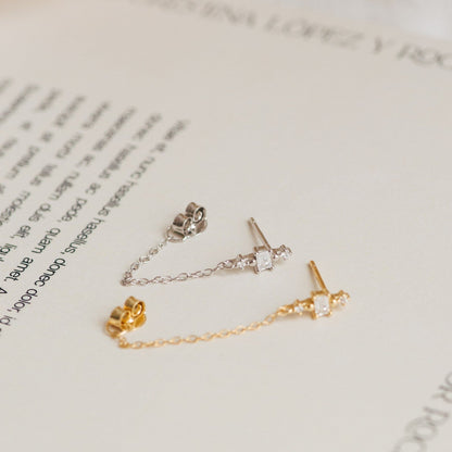 Pendientes de cadena de diamantes Florence 