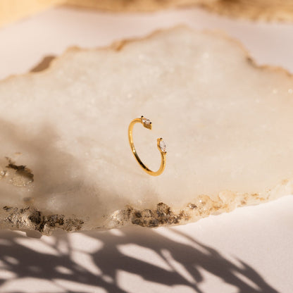 Celeste Duo Marquise Ring