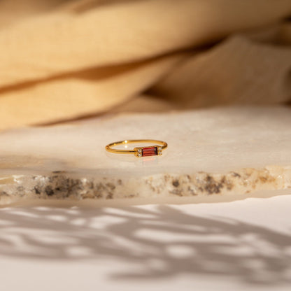 Empire Garnet Ring