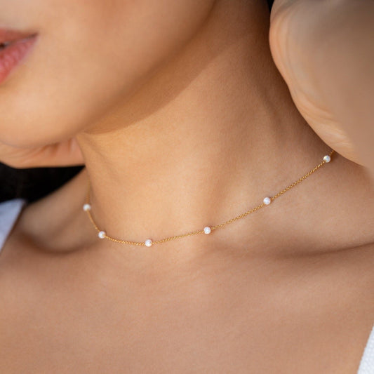 Collar de estación de ópalo