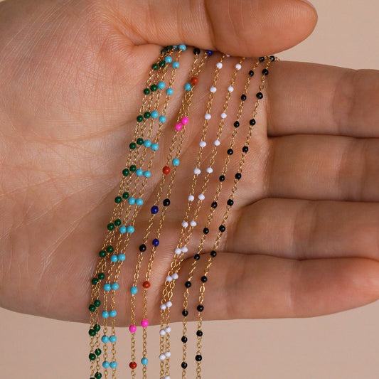 Collares de cuentas de estación