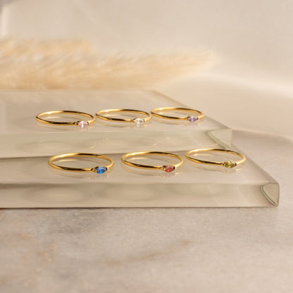 Marquise Birthstone Ring