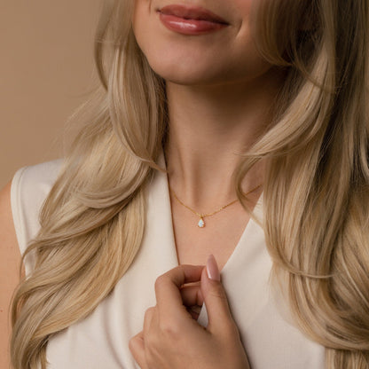 Collar de gota de ópalo Tabitha