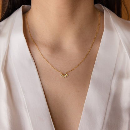 Collar con piedra de nacimiento de marquesa 