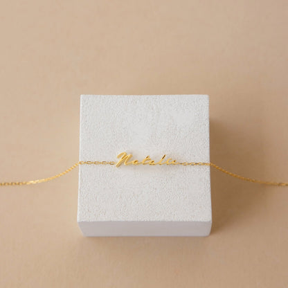 Pulsera con nombre pequeño de Venecia 