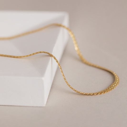 Collar de cadena de serpiente para hombre 
