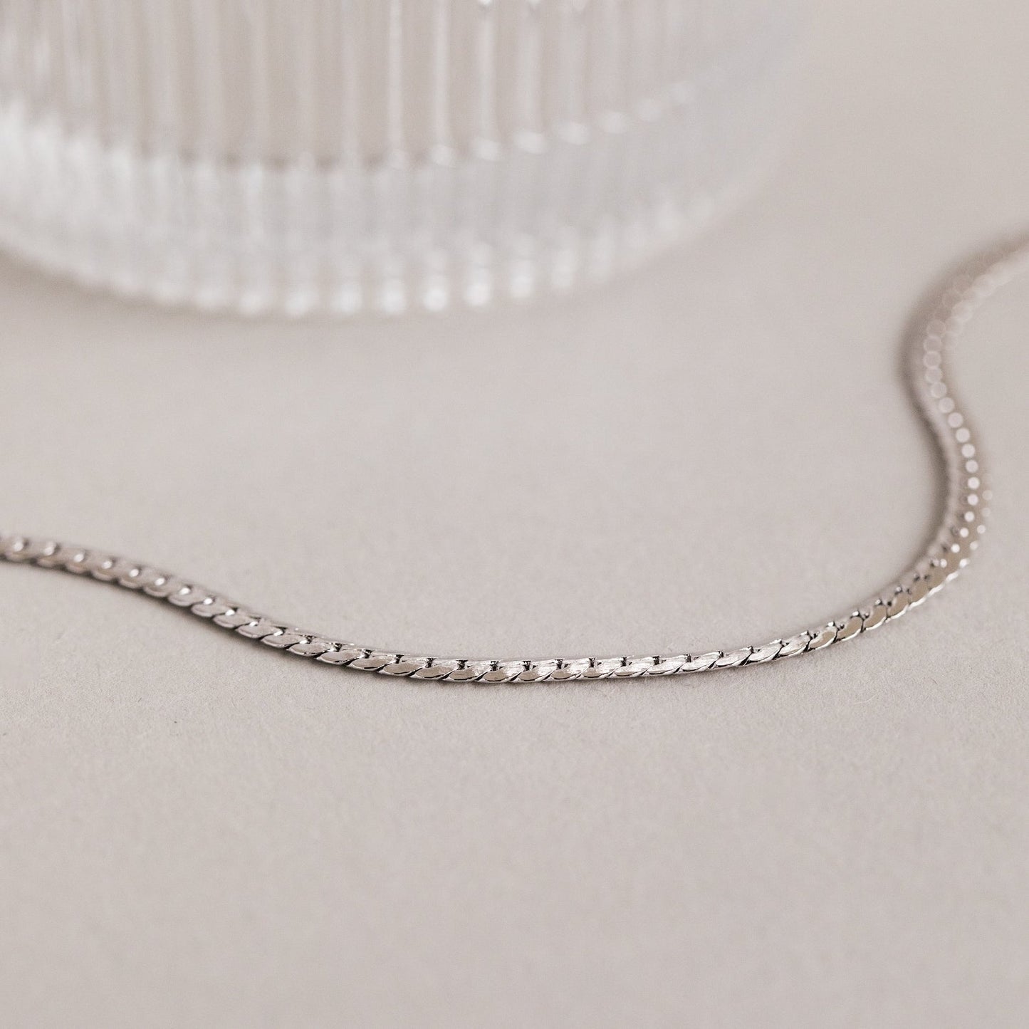Collar de cadena de serpiente para hombre 
