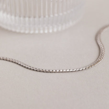 Collar de cadena de serpiente para hombre 