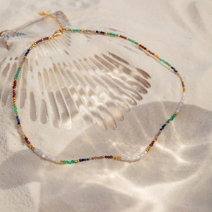 Collar de cuentas arcoíris Oasis