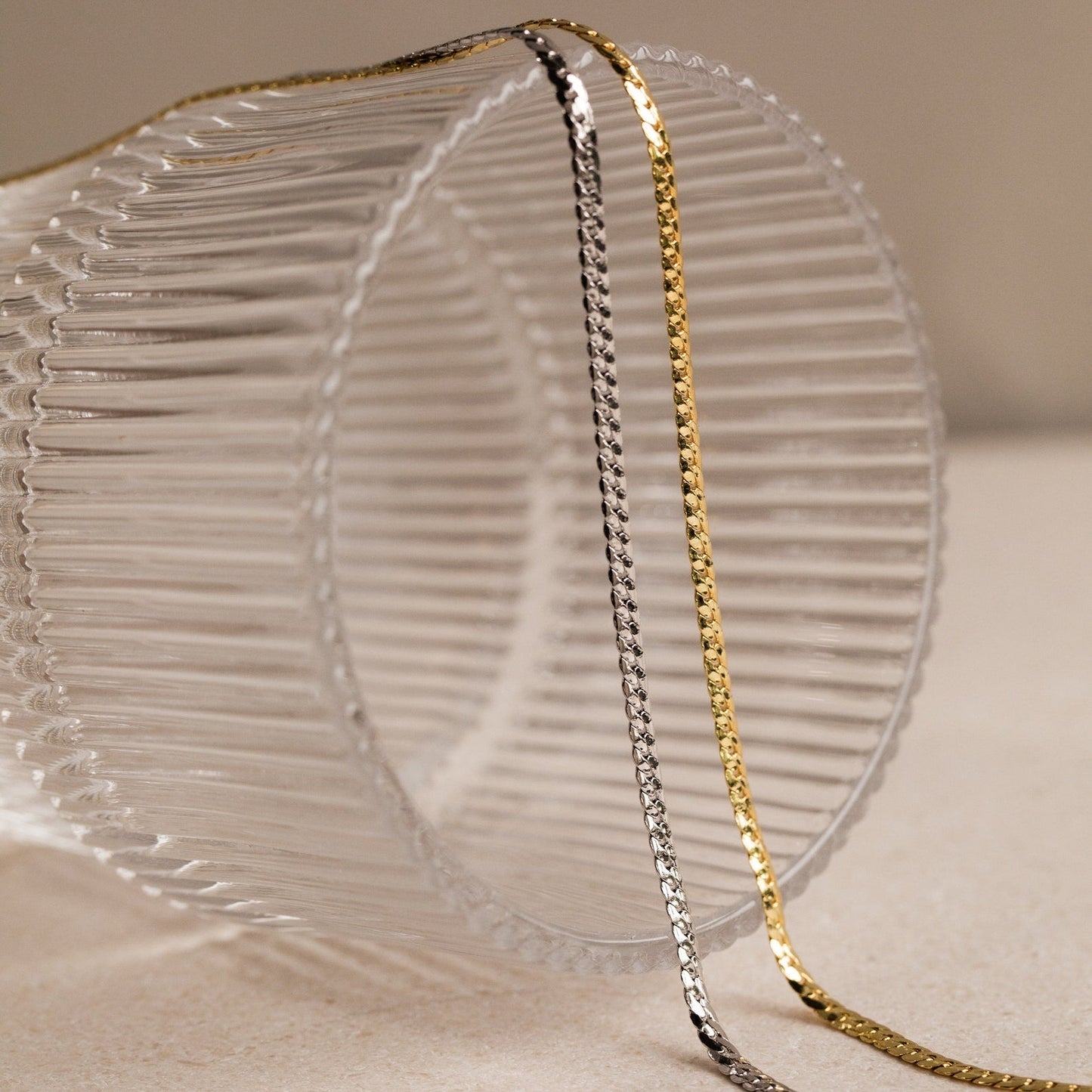 Collar de cadena de serpiente para hombre 